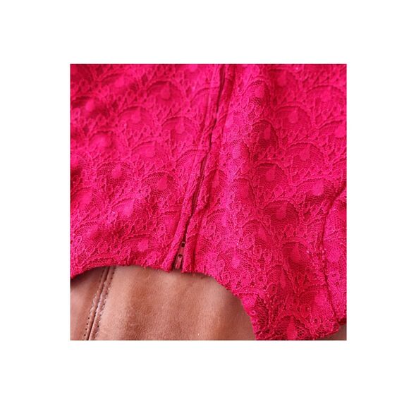 ❤️ Rare Editions Girl's Size 6X Red Sleeveless Lace Valentine Party Dress❤️ - Picture 7 of 8